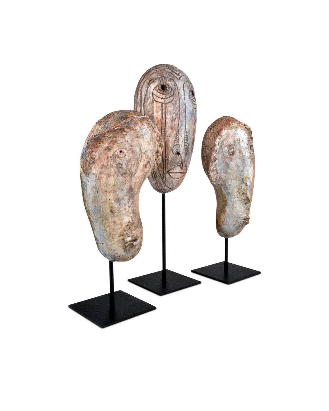 Glazed Masks Set of 3